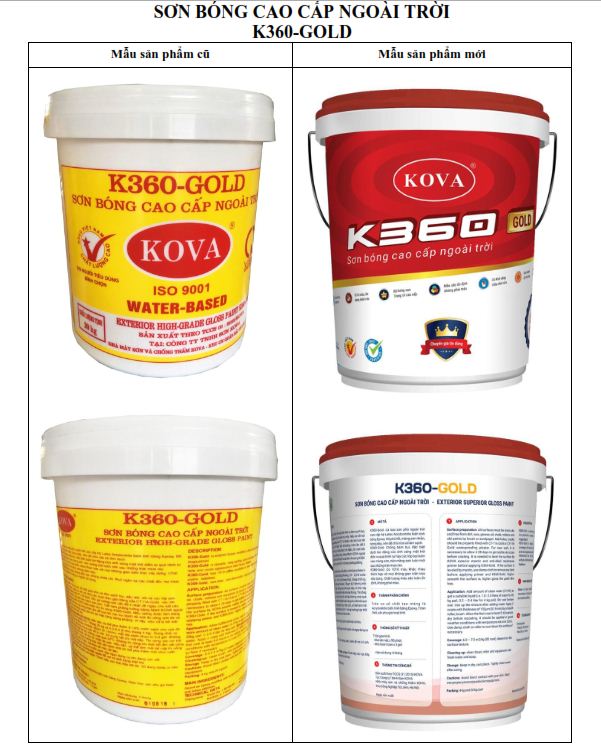kova thay đổi vỏ thùng k360