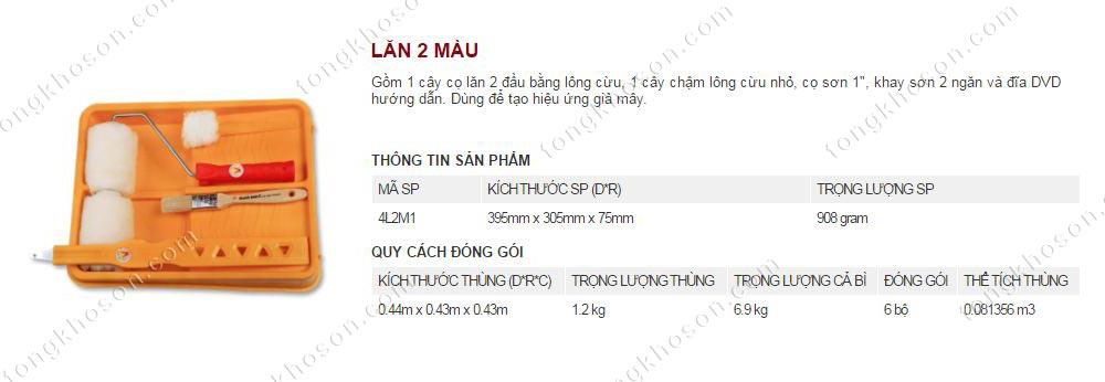 Lu lăn sơn 2 màu Thanh Bình