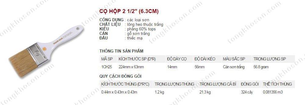 Chổi quét sơn Thanh Bình 6.3cm