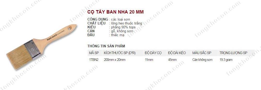Chổi nhựa Tây ban nha Thanh Bình 20mm