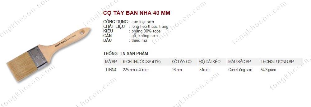 Chổi nhựa Tây ban nha Thanh Bình 40mm