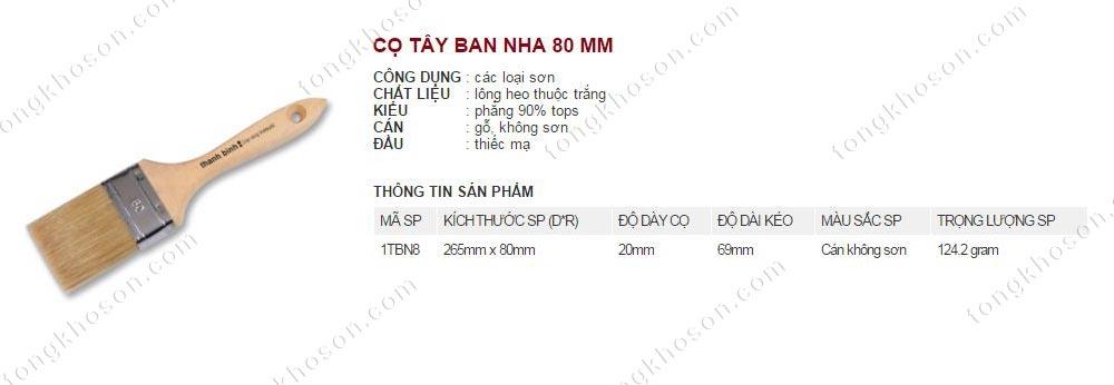 Chổi nhựa Tây ban nha Thanh Bình 80mm