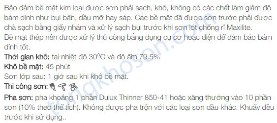 thi công sơn chống rỉ Maxilite