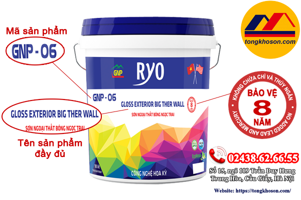 Sơn Ryo ngoại thất bóng ngọc trai