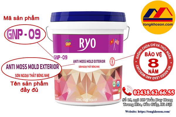 Sơn Ryo ngoại thất bóng nhẹ