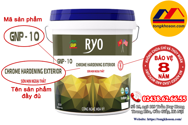 Sơn Ryo ngoại thất mịn cao cấp