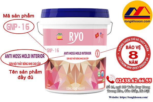 Sơn Ryo nội thất bóng nhẹ