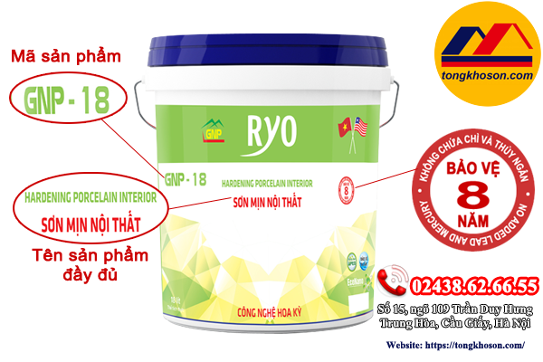 Sơn Ryo nội thất láng mịn