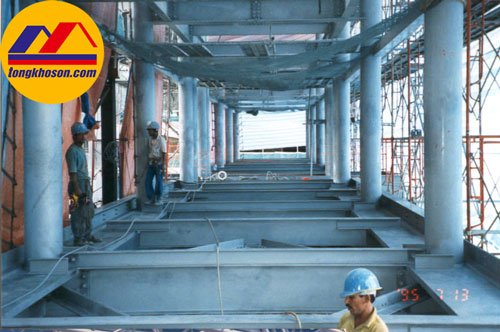 Sơn chống rỉ kết cấu sắt thép công trình