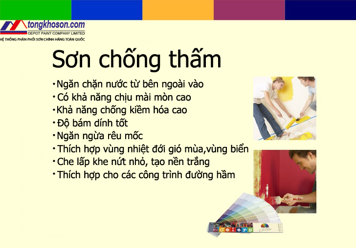 Ưu điểm sơn chống thấm