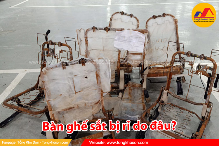 Nguyên nhân bàn ghế sắt bị rỉ là gì?