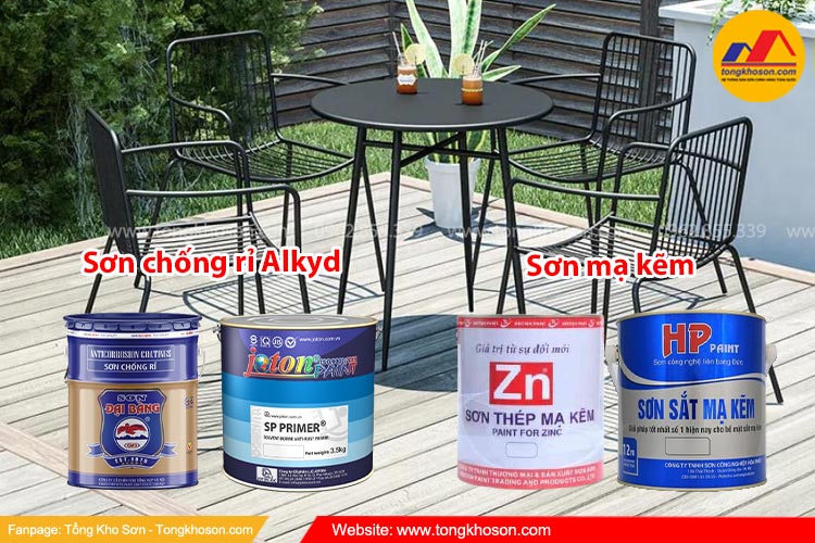 Bàn ghế sắt sơn lại dùng sơn chống rỉ nào?