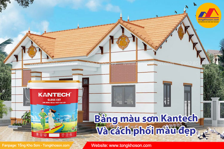 Phối màu sơn Kantech đẹp theo tone màu