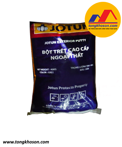 Bột bả Jotun Putty ngoại thất màu xám