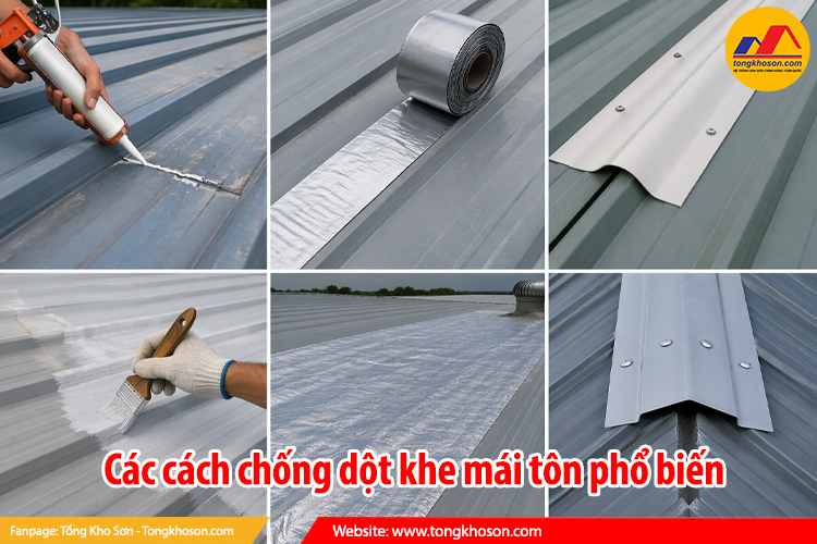 Các cách chống dột khe mái tôn phổ biến và hiệu quả nhất