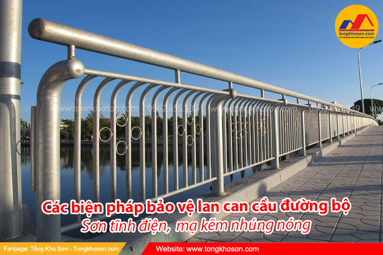 Các giải pháp sơn bảo vệ cho lan can cầu đường bộ