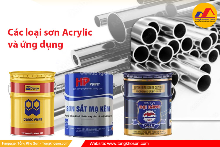 Các loại sơn Acrylic và ứng dụng của nó | Tongkhoson.com