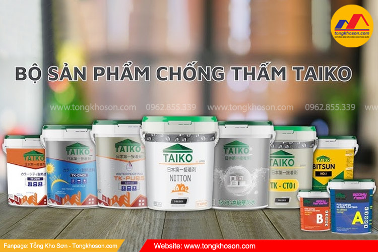 Các loại sơn chống thấm TAIKO và giải pháp chống thấm hiệu quả nhất | Tongkhoson.com