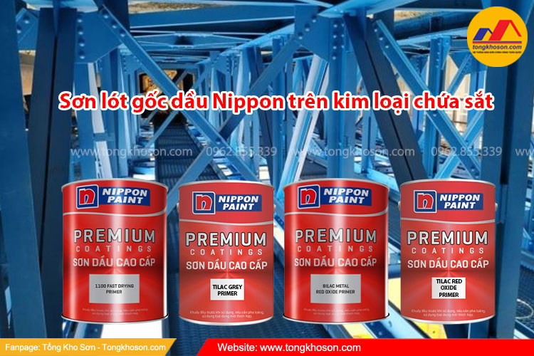 Sơn lót gốc dầu Nippon trên kim loại chứa sắt