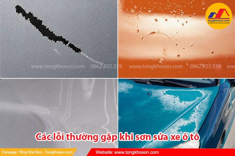 Các lỗi thường gặp khi sơn sửa xe ô tô | Tongkhoson.com