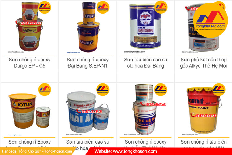 Các sản phẩm sơn kết cấu thép