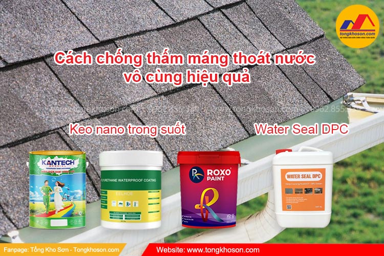 Cách chống thấm máng thoát nước vô cùng hiệu quả