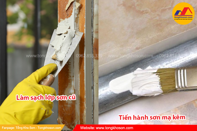 Cách khắc phục sơn bị bong tróc trên thép mạ kẽm