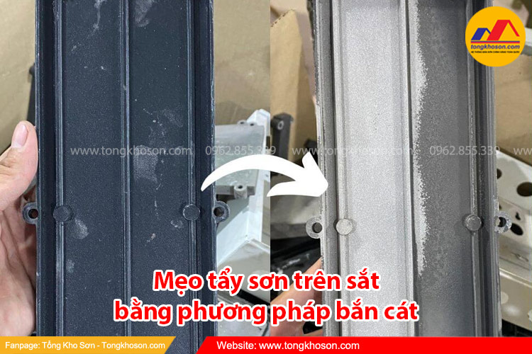 Mẹo tẩy sơn trên sắt cực nhanh tại nhà bằng phương pháp bắn cát