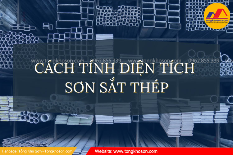 Tính tổng diện tích sắt thép cần sơn
