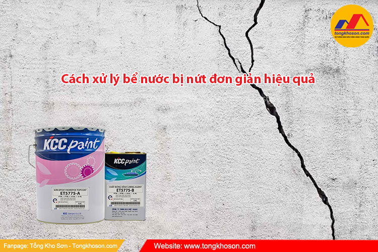 Cách xử lý bể nước bị nứt đơn giản hiệu quả bằng sơn Epoxy