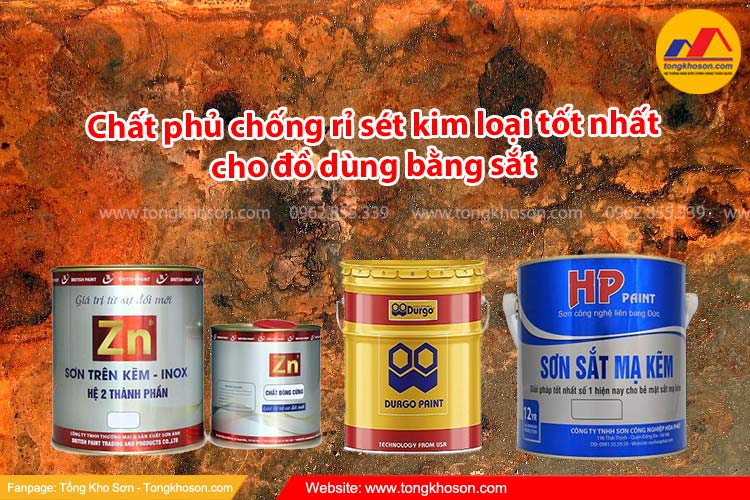Chất phủ chống rỉ sét kim loại tốt nhất cho đồ dùng bằng sắt