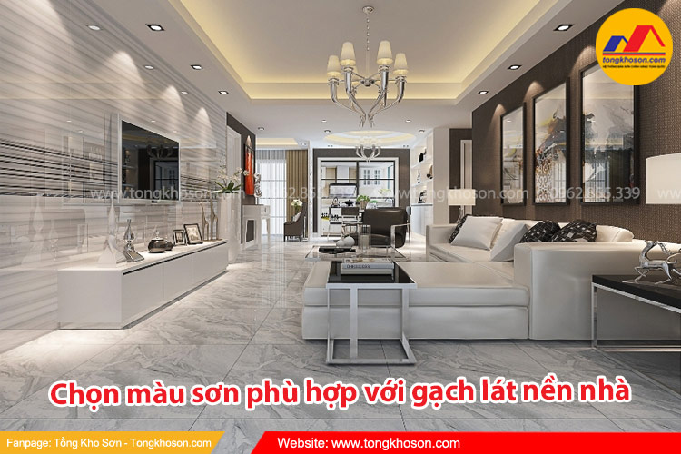 Chọn màu sơn phù hợp với gạch lát nền nhà