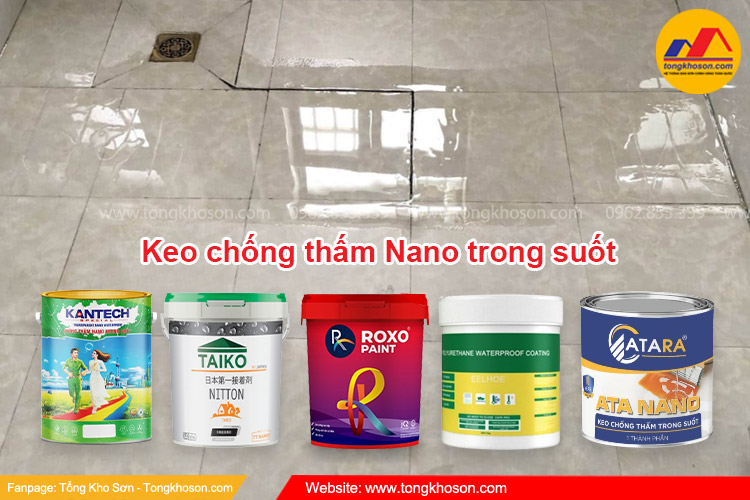 Chống thấm sàn đá hoa nhà vệ sinh bằng keo chống thấm nano