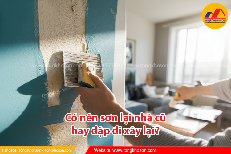 Có nên sơn lại nhà cũ hay đập đi xây lại? | Tongkhoson.com
