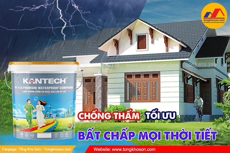 Công dụng sơn chống thấm Kantech gốc nước