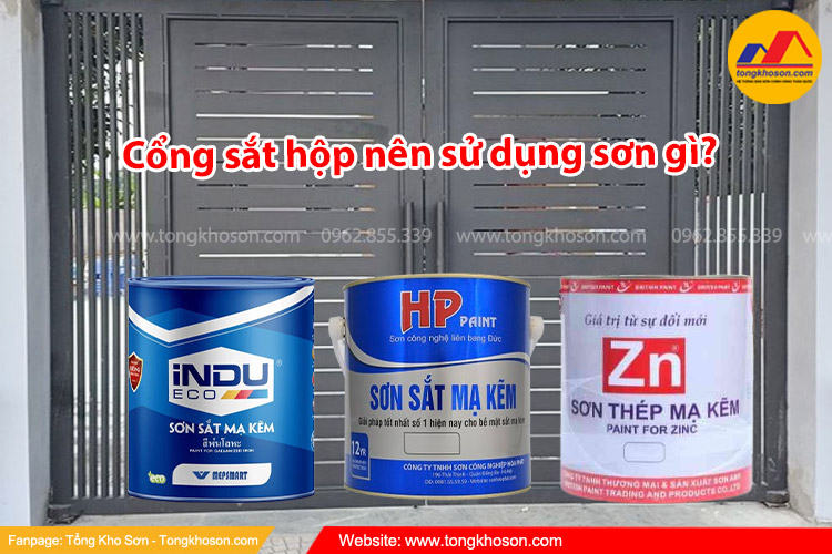 Cổng sắt hộp nên sử dụng sơn gì?