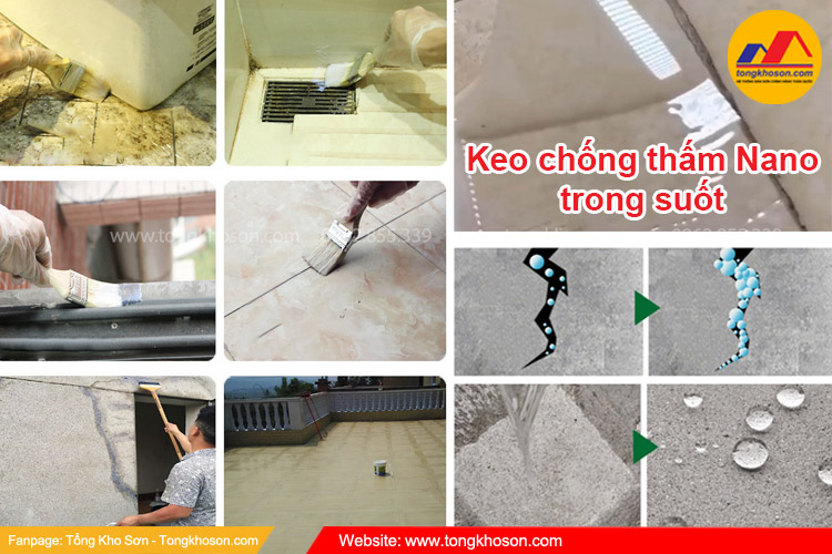 Đặc điểm của keo chống thấm nano trong suốt