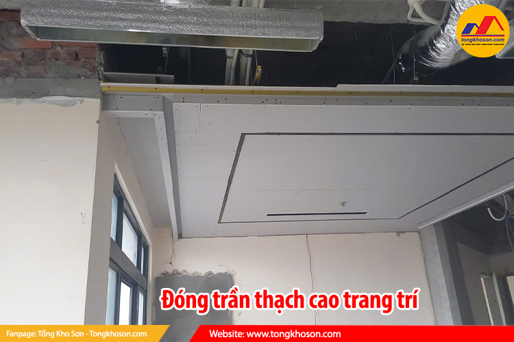 dịch vụ đóng trần thạch cao