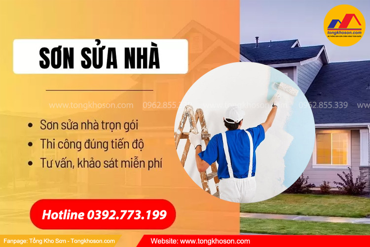 Dịch vụ sơn sửa nhà cũ trọn gói tại Hà Nội