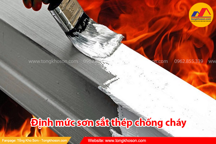 Định mức sơn chống cháy sắt thép