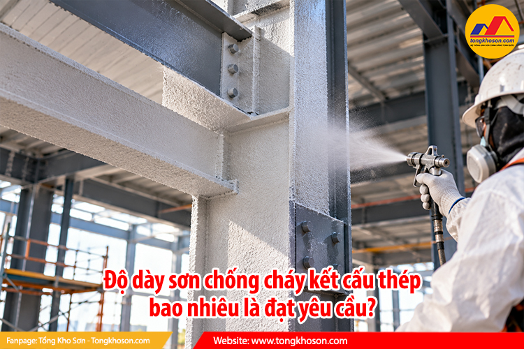 Độ dày sơn chống cháy kết cấu thép bao nhiêu là đạt yêu cầu?