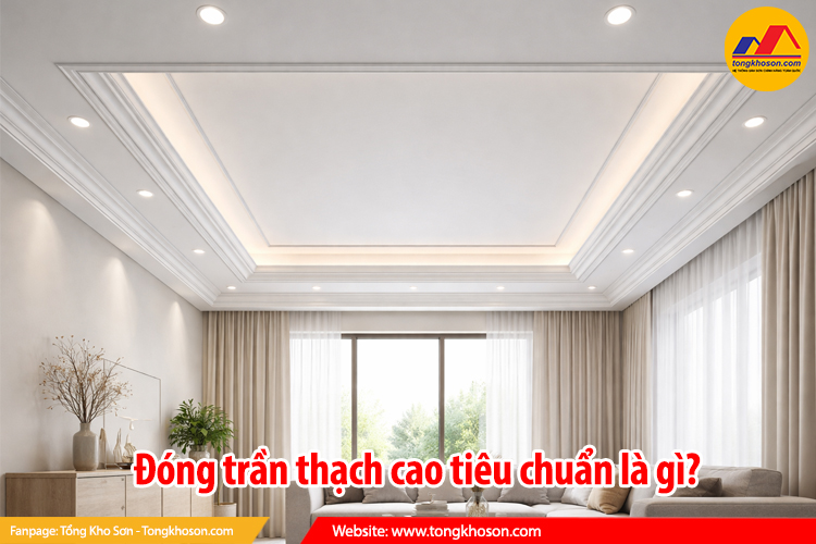 Đóng trần thạch cao tiêu chuẩn là gì?