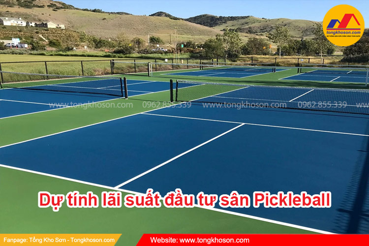 Dự tính lãi suất đầu tư sân Pickleball