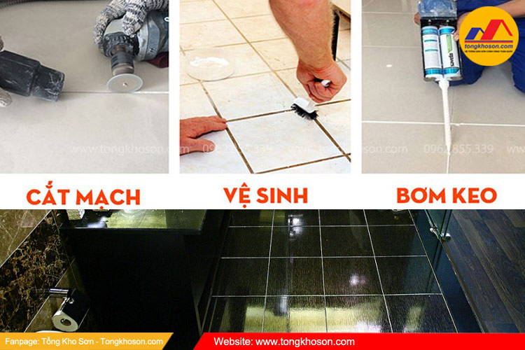 Giải pháp chống thấm nhà vệ sinh bằng cách cắt mạch