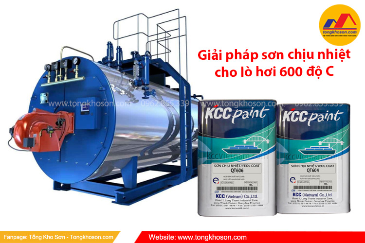 Giải pháp sơn chịu nhiệt cho lò hơi 600 độ C