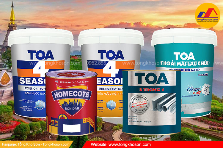 Top 10 hãng sơn tốt nhất Việt Nam - TOP 6 Sơn TOA