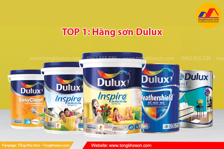 Hãng sơn tốt nhất năm 2024 Dulux
