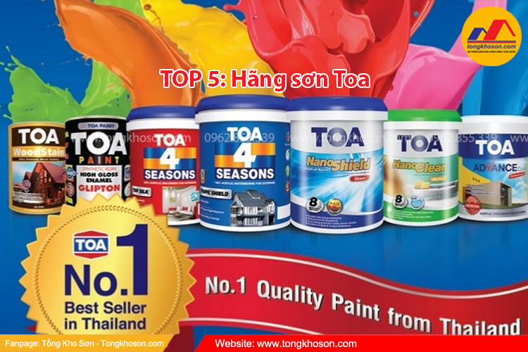 Hãng sơn tốt nhất năm 2024 Toa