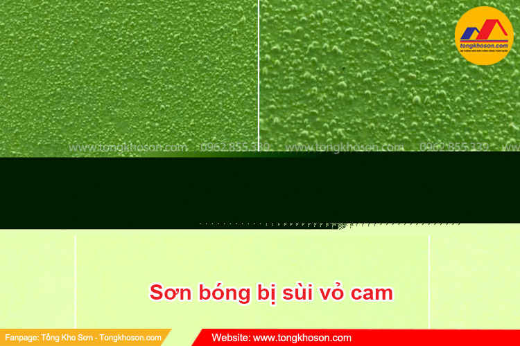 Câu chuyện sơn bóng bị sùi vỏ cam