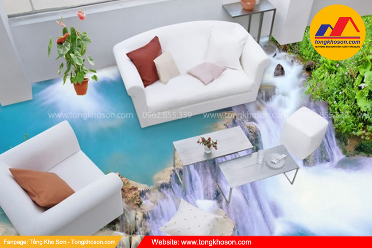 Ưu điểm của sơn sàn nhà 3D